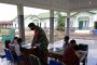Kasdim 0314/Inhil Letkol Inf.Untung Kusmanto mengikuti Apel kesiapan penanggulangan bencana alam di Kabupaten Inhil,