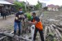 Serka Sasmito Babinsa Belantaraya Koramil 05/Gas Kodim 0314/Inhil kompak bersama warga lakukan patroli karlahut