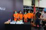 penyerahan Bantuan Pangan Program BPNT (Bantuan Pangan Non Tunai) Untuk 11 Desa Terpusat di Desa Bukit sari Intan dan di Desa Sukoharjo Kecamatan Pulau dengan Pendampingan Babinsa Koramil 11/Pulau Burung Kodim 0314/Inhil