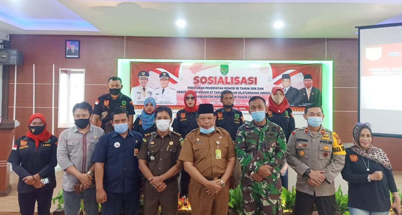 Kasdim 0314/Inhil Letkol Inf.Untung Kusmanto Hadiri Silahturahmi Orkemas se-Kabupaten Inhil