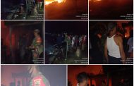 Babinsa Koramil 08/Mandah Kodim 0314/Inhil Sigap Cepat Padamkan Kebakaran dan Evakuasi Korban