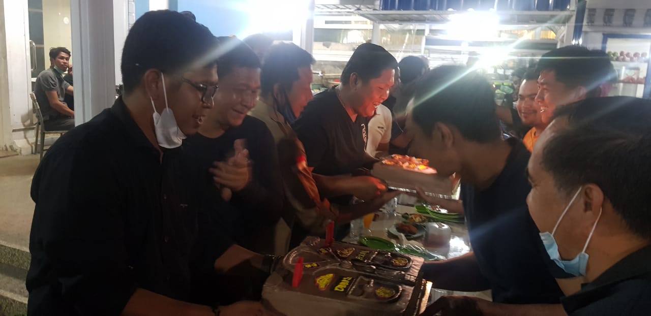 Makan Malam Bersama Ketua DPR,Dandim dan Awak Media Milad Kapolres Inhil Ke -41