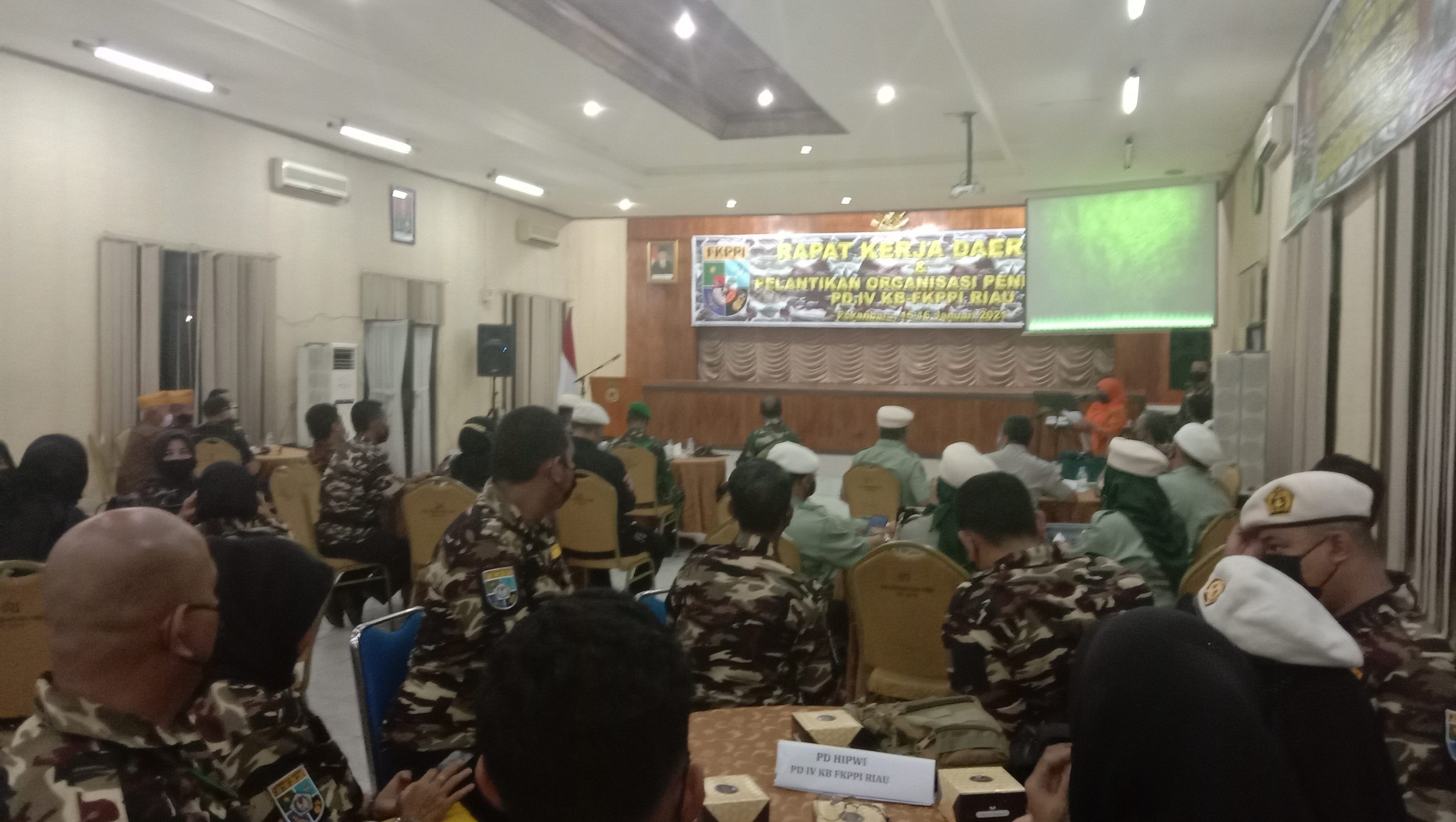 Danrem 031/Wirabima Brigjen TNI M.Syech Ismed,SE.,M.Han Membuka Rakerda I KB - FKPPI Provinsi Riau