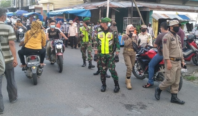 Hari Ke - 2 Puasa, Kodim 0314/lnhil bersama instansi terkait Polres lnhil, Satpol PP, BPBD dan Dishub Tingkatkan Protokes