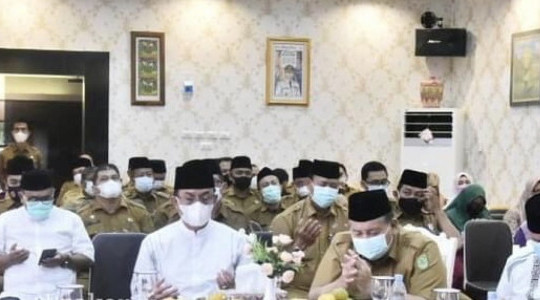 Sambut Bulan Ramadhan 1442 H, Bupati HM Wardan Gelar Do'a Bersama