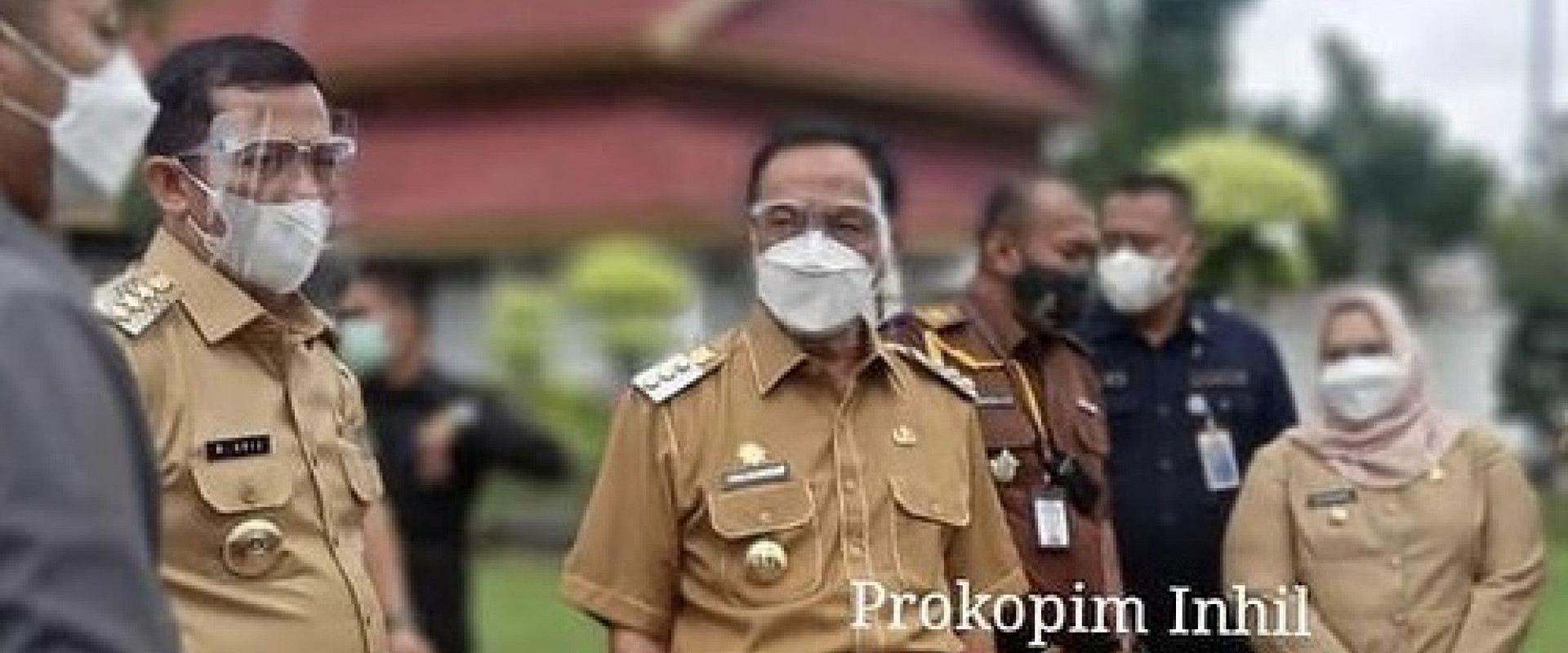 Bupati Inhil Ikuti Sekaligus Mendengarkan Lansung Arahan Presiden RI Ir.H.Jokowidodo Mengenai Penanggulangan Penyebaran Covid-19