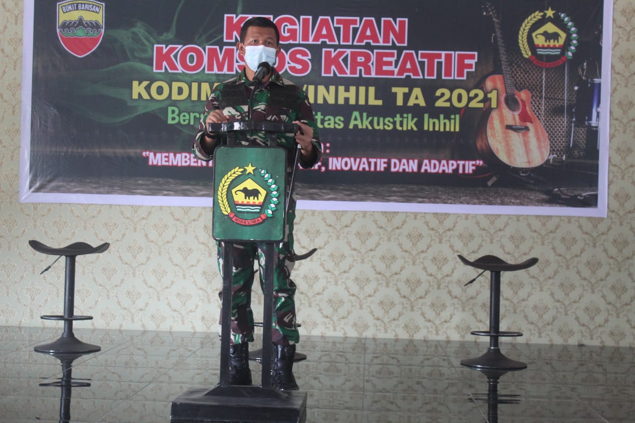 Dalam Rangka HUT TNI Ke -76, Dandim 0314/Inhil Buka Lomba Akustik