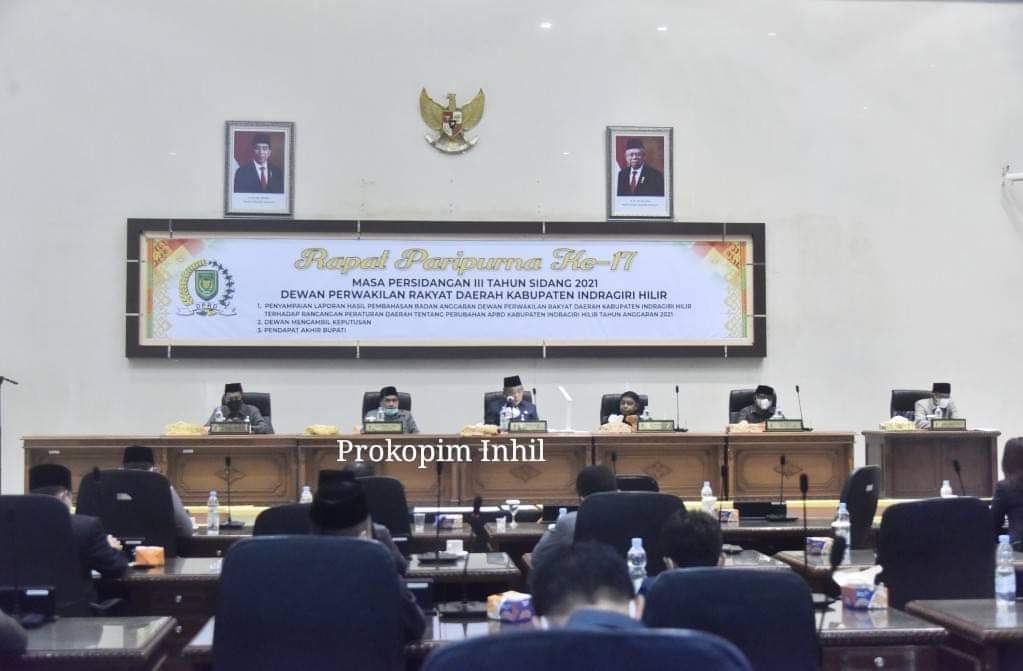 Rapat Paripurna Pengesahan APBD Perubahan TA 2021.