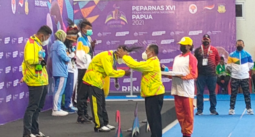 Peparnas XVI Papua, Atlet Renang Asal Inhil Toreh Medali Emas