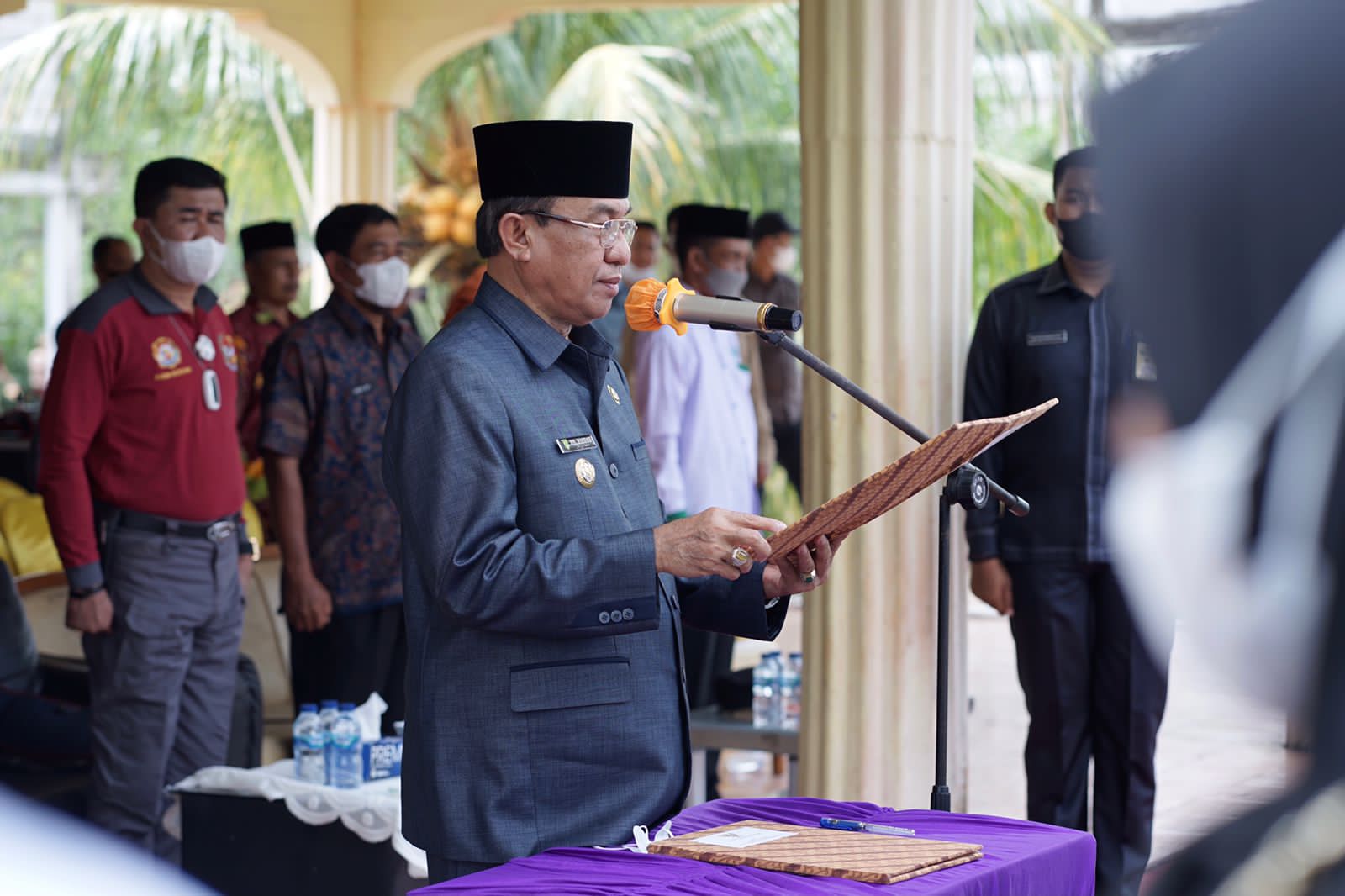Bupati Inhil Drs HM Wardan MP Melantik Secara Lansung Badan Permusyawaratan Desa (BPD) Kecamatan Pelangiran