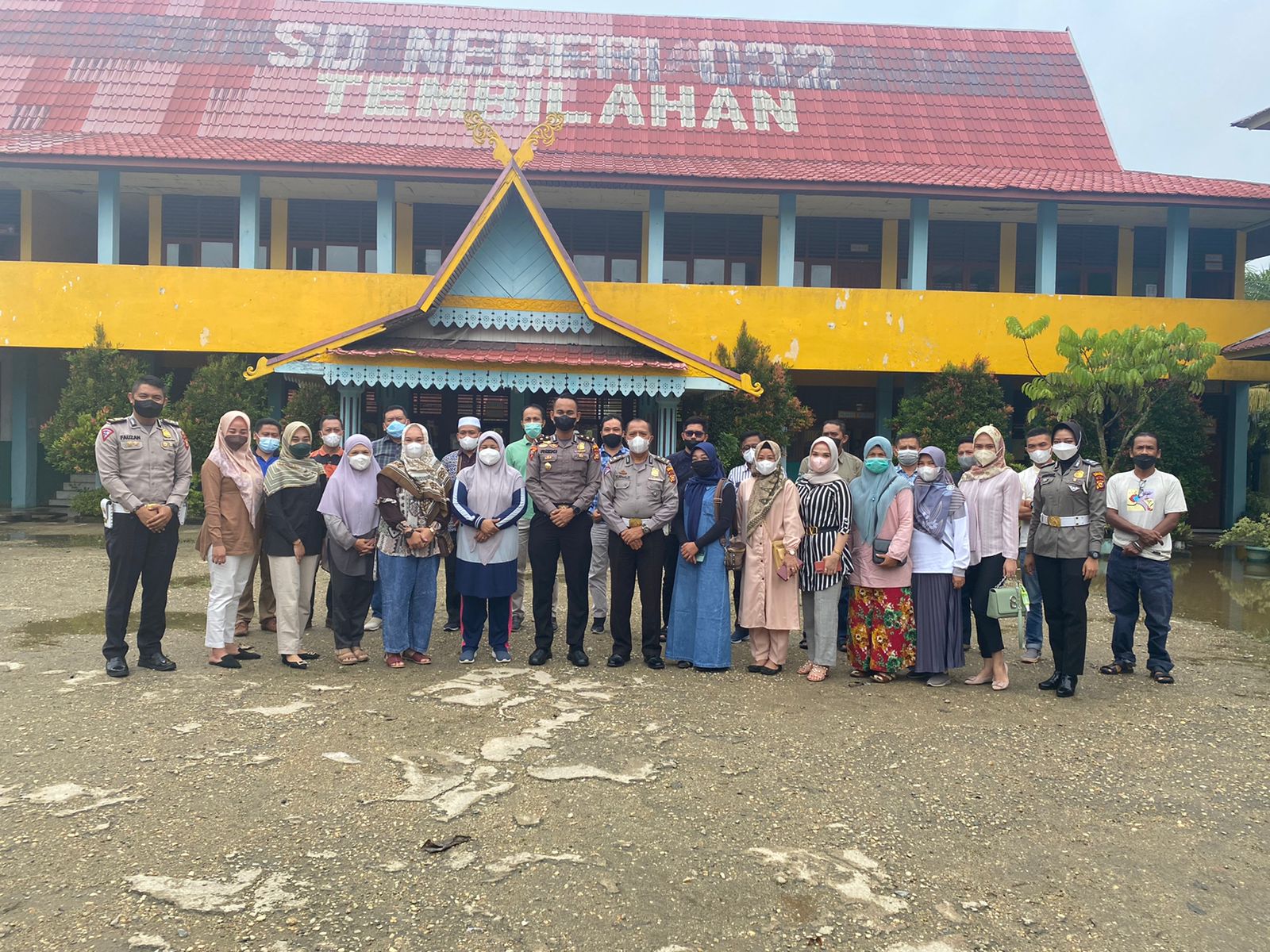 Edukasi Vaksianasi, Polres Inhil Geler Sosialisasi di SDN 032 Tembilahan