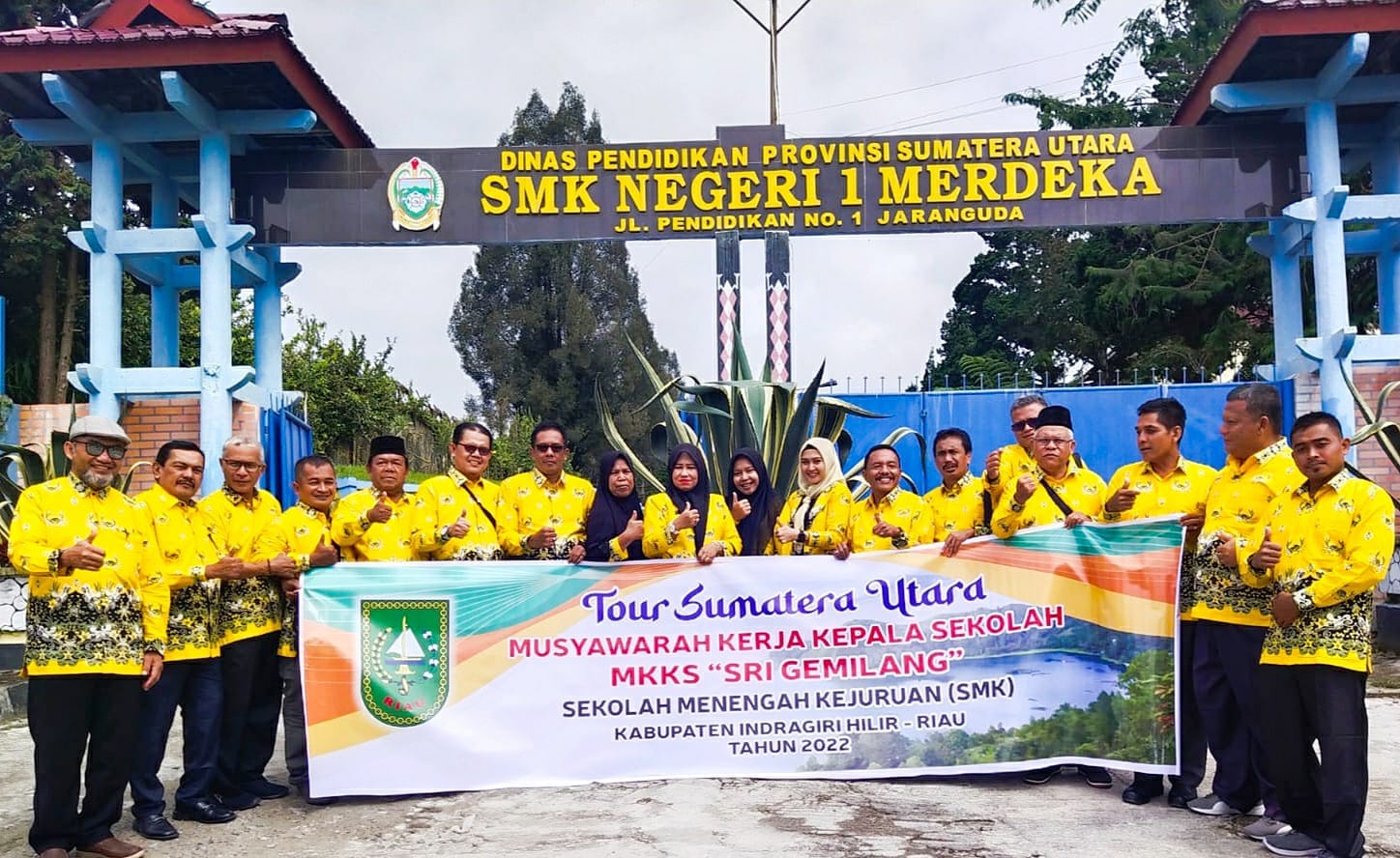 MKKS SMK Kabupaten Inhil Study Tour ke Provinsi Sumut