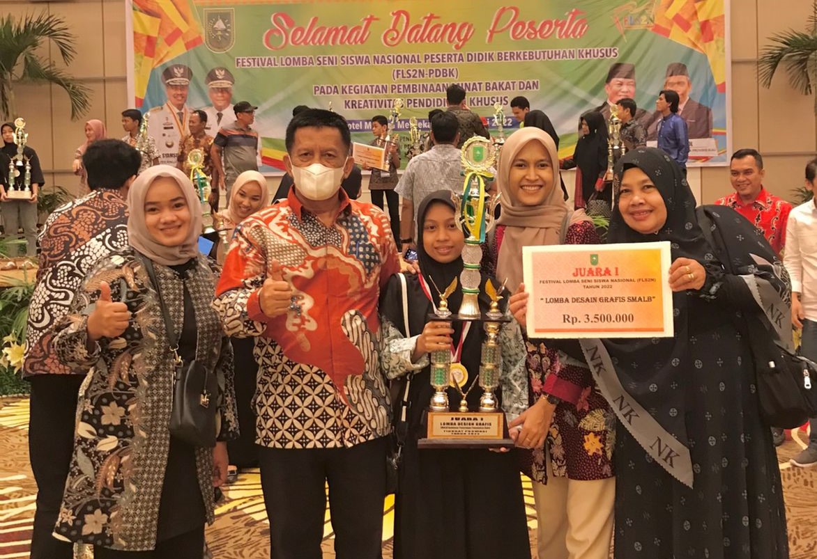 Membanggakan Siswa SLBN 033 Tembilahan Juara