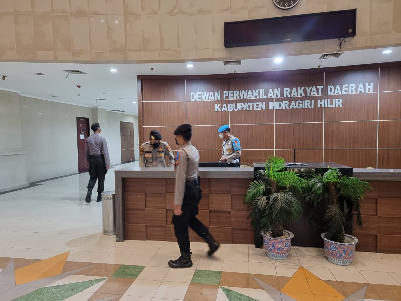 Jelang Perayaan Milad Inhil di Kantor DPRD Dilakukan Pengamanan