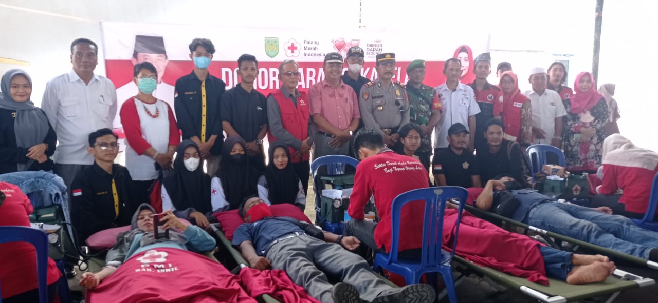 Rayakan Hari Donor Darah Sedunia dan Meriahkan HUT Bhayangkara Ke-76, BOK Oi dan PMI Inhil Taja Aksi Donor Darah Aksi Kemanusian