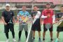 Semarakan HUT RI, Kadisdik, Sekretaris dan Jajaram Ikut Lomba Futsal Pakai Baju Daster