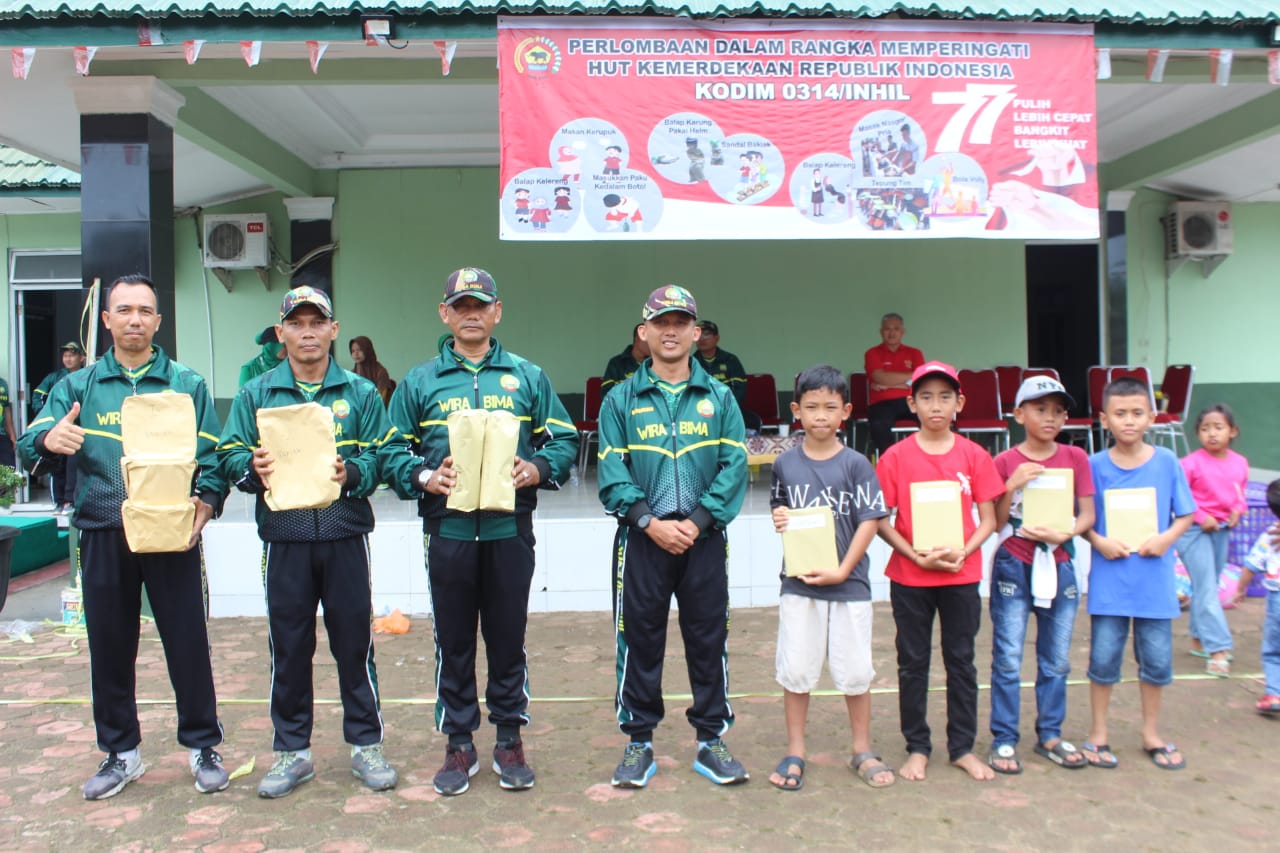 Dandim 0314/Inhil Buka Berbagai Perlombaan, Meriahkan HUT RI Ke -77