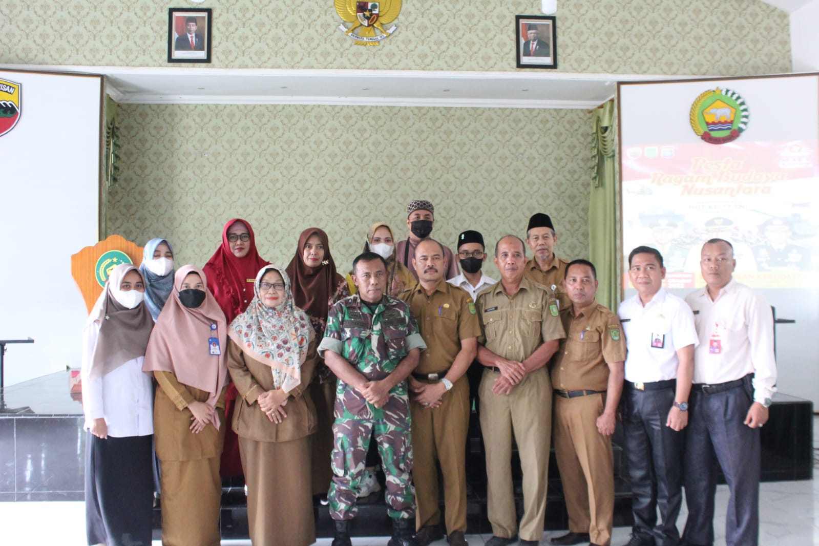 HUT ke-77 TNI, Kodim 0314/Inhil Menggelar Rapat Koordinasi Rencana Kegiatan Pesta Ragam Budaya Nusantara & Bazar