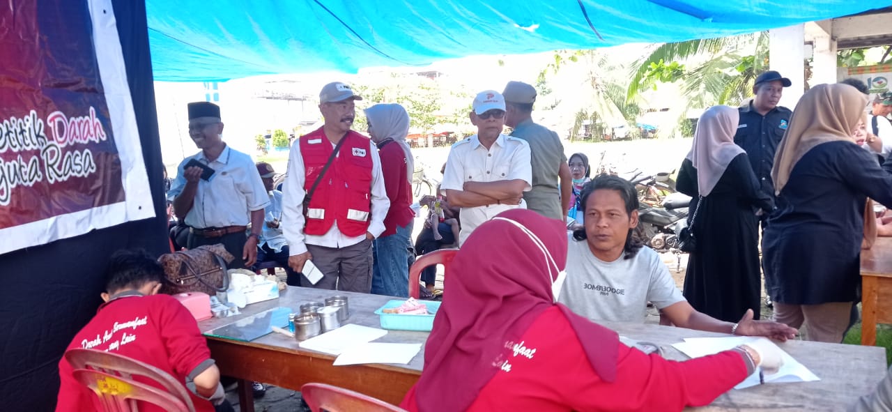 Aksi Donor Darah PMI-Gesebu Di Pulau Kijang Sukses