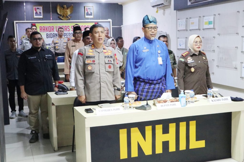 Bupati Inhil Ikuti Rakor Lintas Sektoral Dalam Rangka Kesiapan Pengamanan Natal Dan Tahun Baru