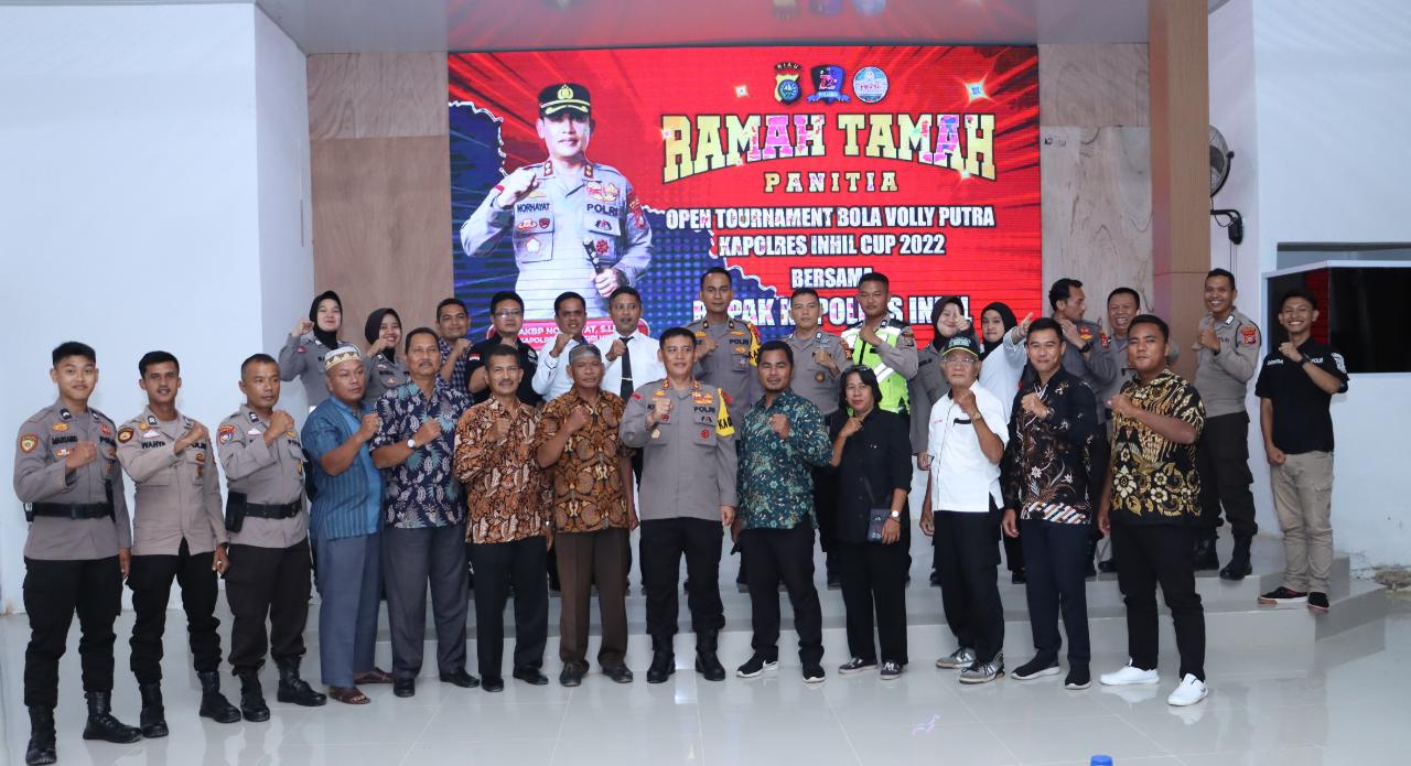 Polres Inhil Giat Ramah Tamah dan Pembubaran Panitia Open Tournament Bola Voli