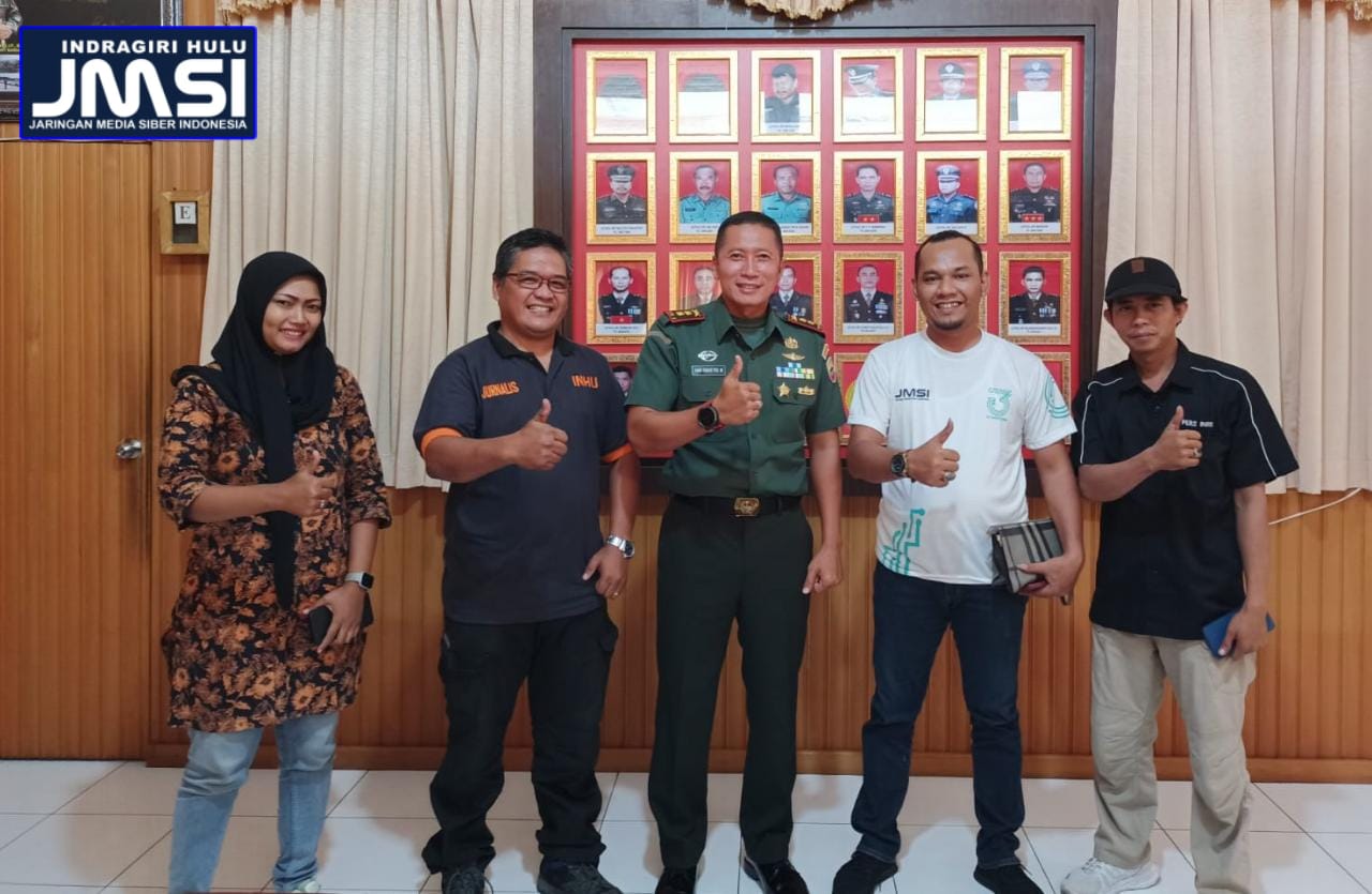 Ucapankan Selamat HUT JMSI dan HPN, Dandim Sambut Baik Keberadaan JMSI di Inhu