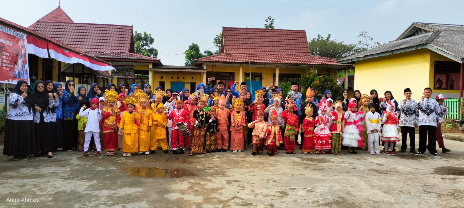 Semarak 17-an, SDN 035 Tembilahan Gelar Pawai Karnaval Merdeka