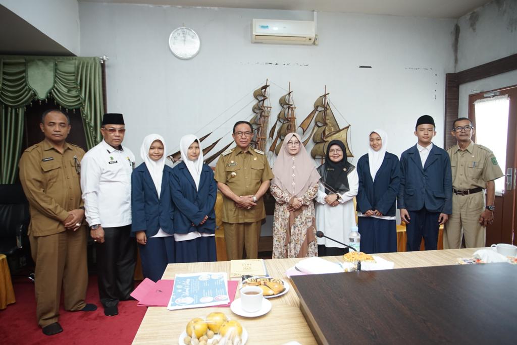 Mantap 4 Pelajar MTsN 2 Inhil Wakili Riau O2SN Tingkat Nasional 2023