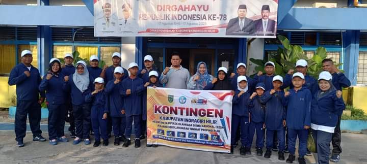 Kontingen Inhil Siap jAdi Terbaik di O2SN SD Se-Riau 2023
