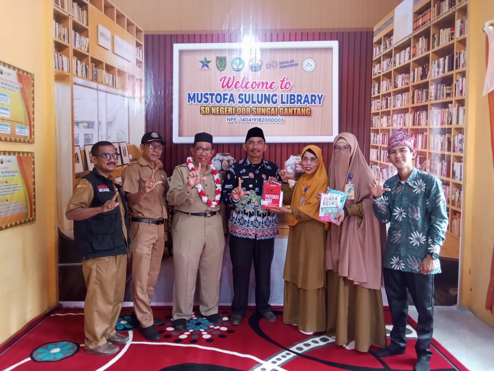 GELAR KARYA PROJEK PENGUATAN PROFIL PELAJAR PANCASILA(P5) DAN PERESMIAN PERPUSTAKAAN MUSTOFA SULUNG SDN 008 SUNGAI GANTANG