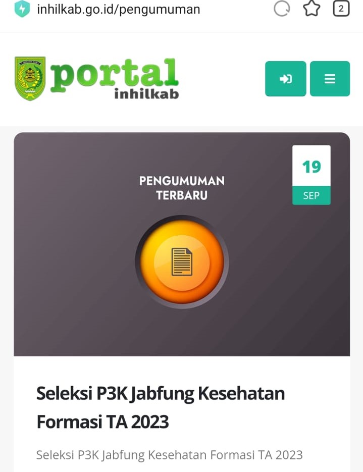 2.400 Formasi P3K Bagi Guru dan Kesehatan Resmi di Buka Pemkab Inhil