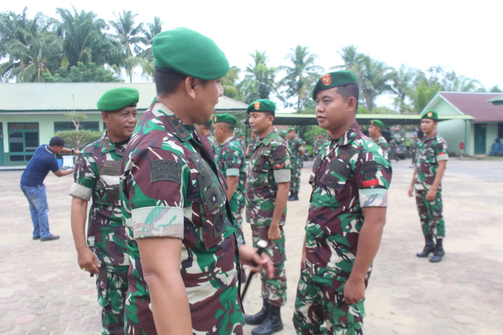 19 Prajurit Bintara dan Tantama Kodim 0314/Inhil Naik Pangkat