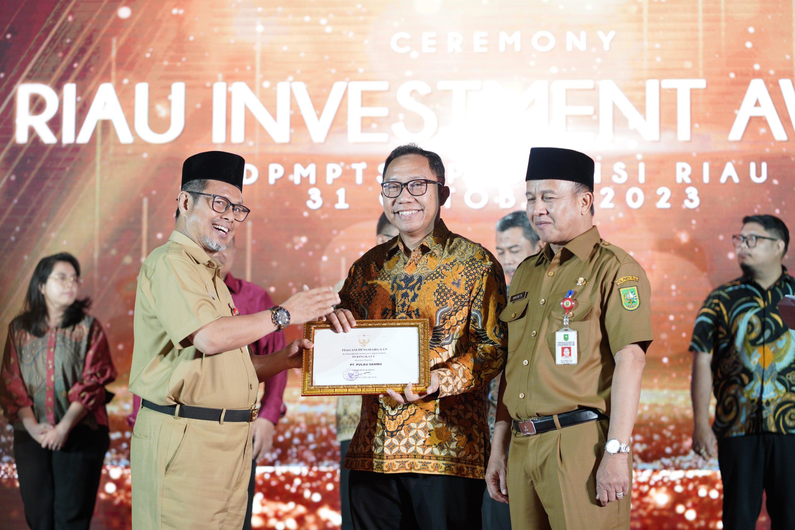 Sambu Group Perusahaan PMDN yang Raih 2 Kategori Penghargaan dalam Riau Investment Award 2023