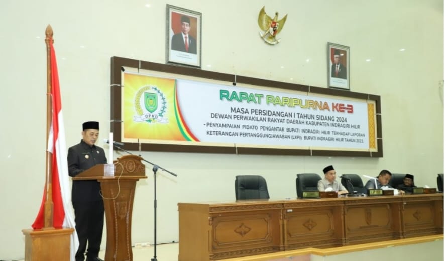 DPRD Inhil Gelar Rapat Paripurna ke – 3 Masa Persidangan I Tahun Sidang 2024