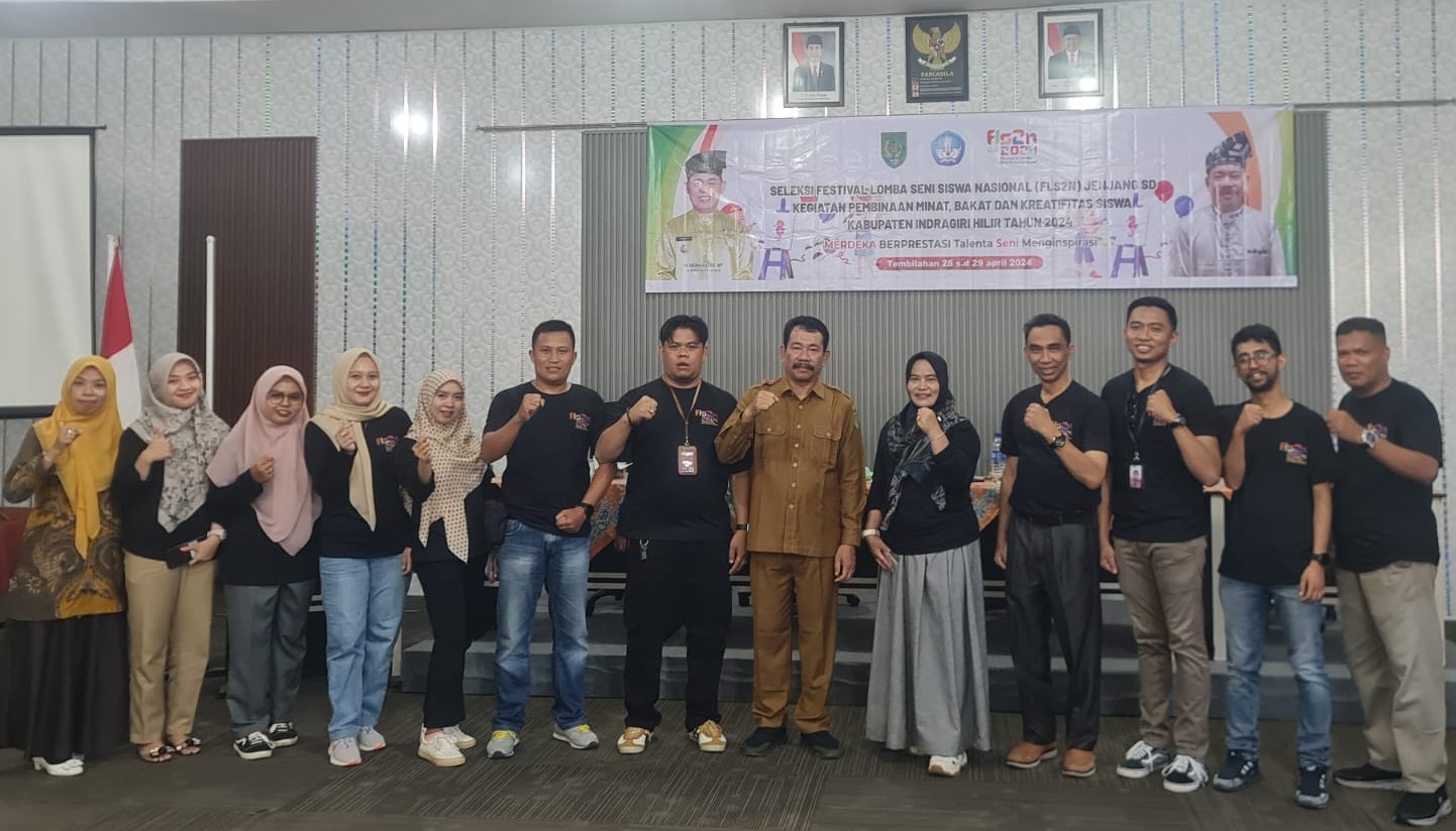 Disdil Inhil Gelar Seleksi FLS2N SD 2024 Tingkat Kabupaten