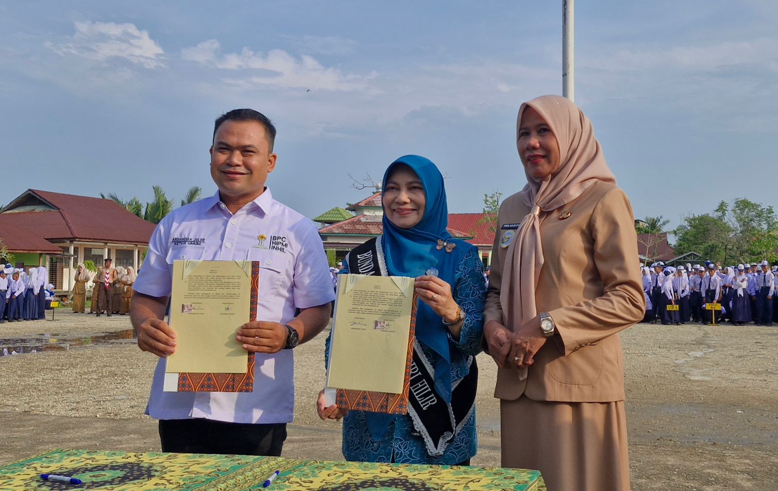 HIPMI Inhil dan Bunda PAUD Teken Nota Kesepakatan Dukung Pendidikan Anak Usia Dini