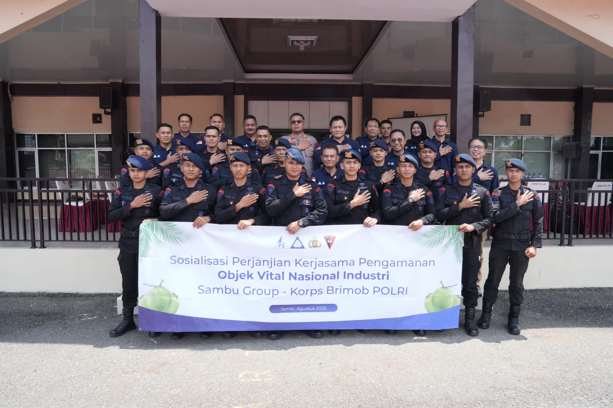 Tindaklanjuti Penetapan OVNI, Sambu Group Jalin PKS dengan Brimob Polri