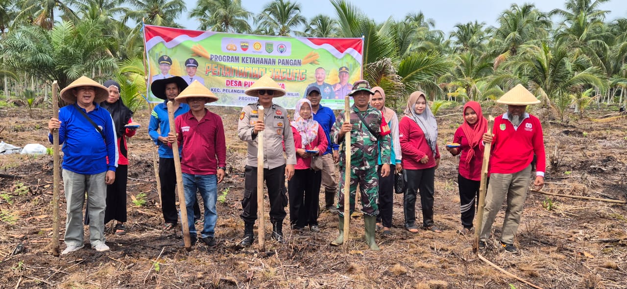 Polsek Pelangiran, Pemerintah Kecamatan, Pemerintah Desa, dan masyarakat Kolaborasi Lintas Sektor Memperkuat Kemandirian Pangan