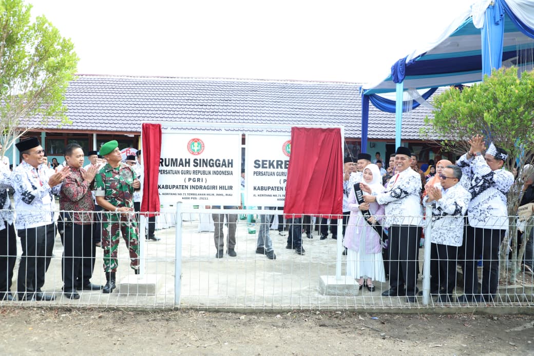 Peresmian Sekretariat dan Rumah Singgah PGRI: Langkah Baru untuk Kesejahteraan Guru di Kabupaten Indragiri Hilir
