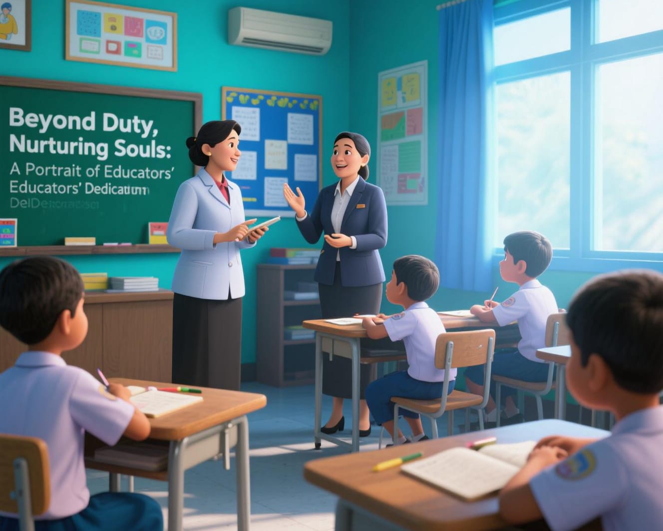 Melampaui Tugas, Merawat Jiwa: Potret Nyata Dedikasi Pendidik di SDN 008 Kepenuhan Hulu