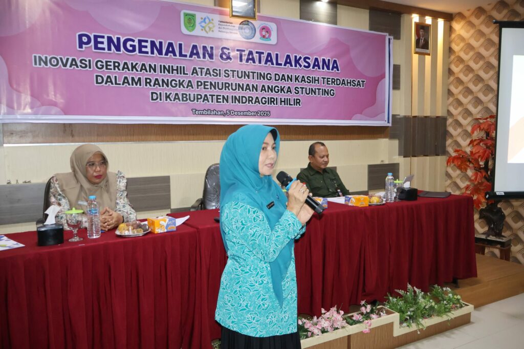 Hj. Katerina Susanti Luncurkan Gerakan Gintas Cegah Stunting di Inhil