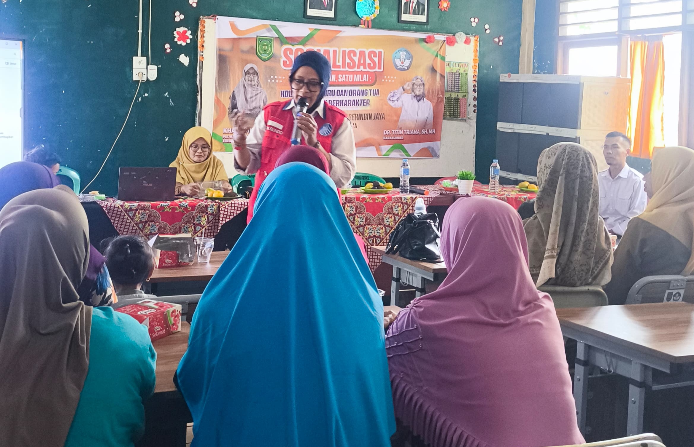 Sosialisasi Program “Satu Tujuan Satu Nilai” di SMP Satu Atap Terusan Beringin Jaya