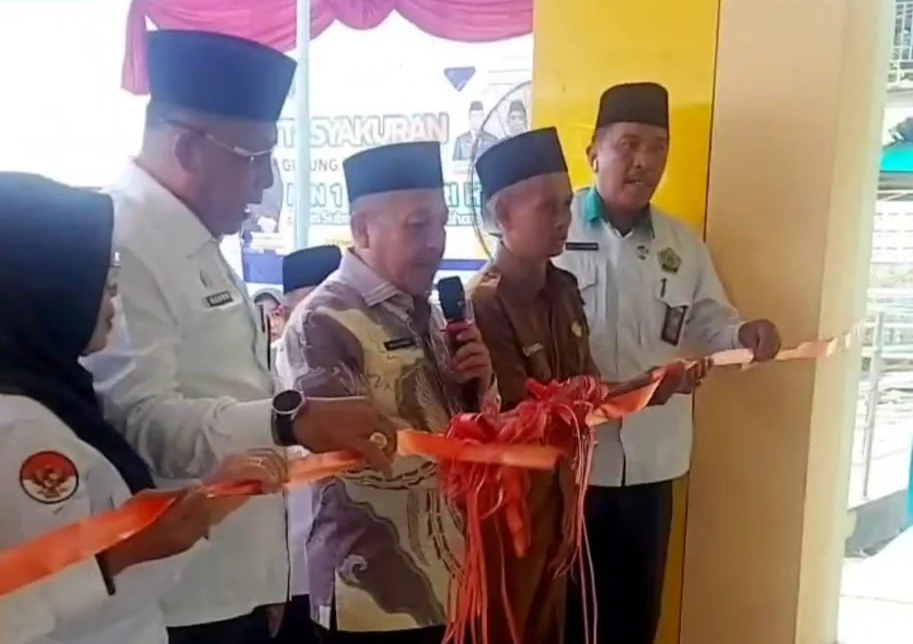Tasyakuran, Gedung Kelas Baru MIN 1 Inhil Diresmikan