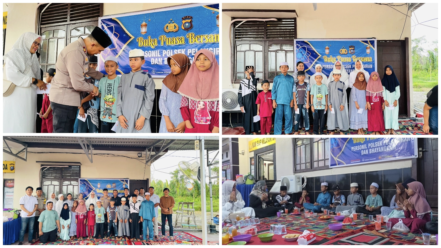 Kapolsek Pelangiran Gelar Buka Bersama dan Santunan Anak Yatim, Penuh Kehangatan dan Kebersamaan