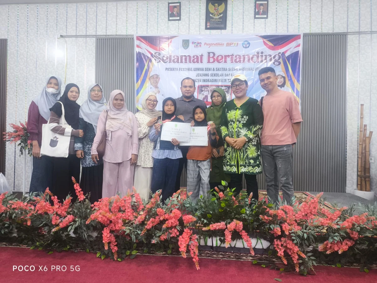 Kontingen Pulau Burung Raih Prestasi di FLS2N Tingkat Kabupaten Inhil 2026