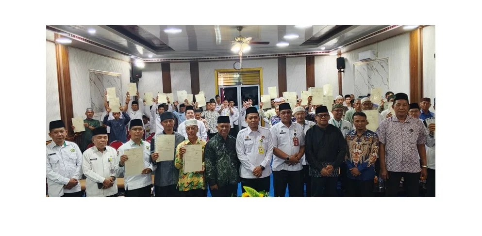 Sinergi Kemenag dan BPN Inhil Percepat Sertifikasi 56 Tanah Wakaf, 2 BMN Kemenag