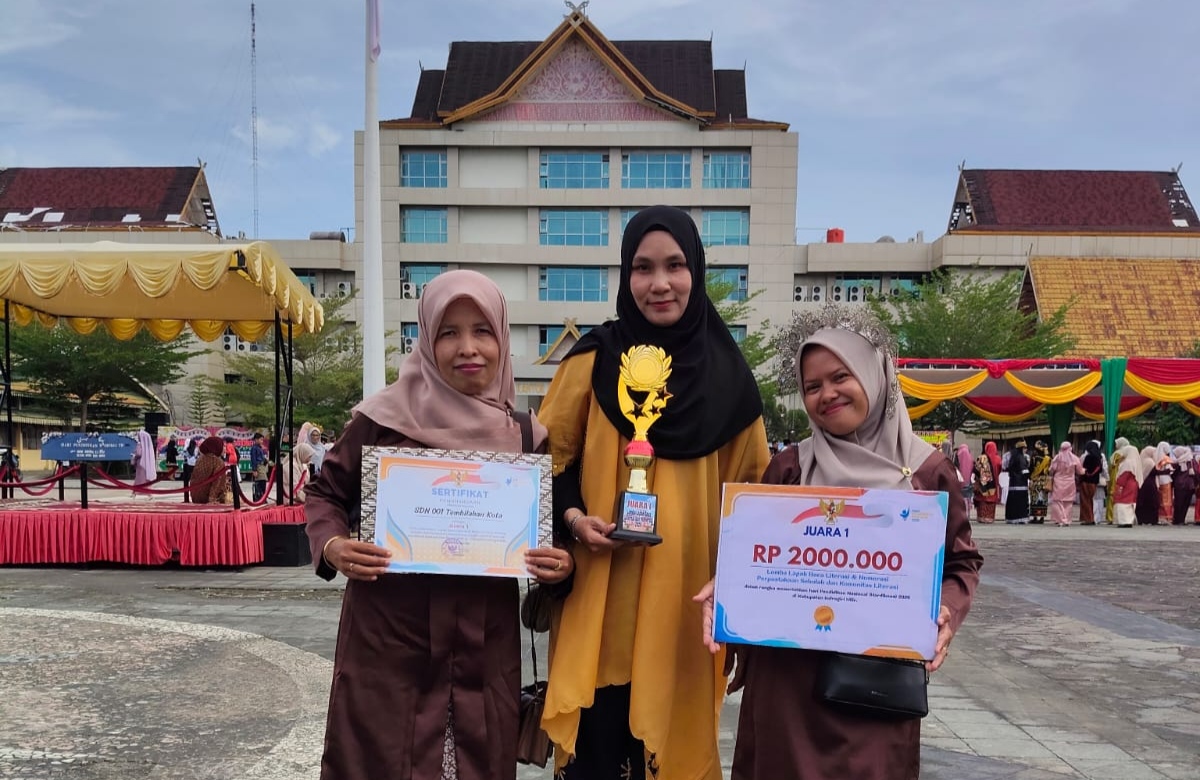 SDN 001 Tembilahan Kota Sabet Juara 1 Lomba Lapak Baca Literasi & Numerasi 2026