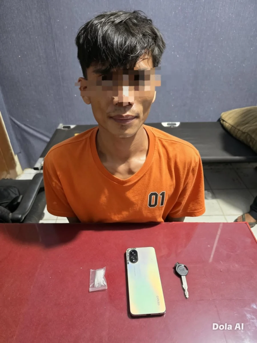 Satresnarkoba Polres Inhil Ungkap Kasus Bandar Sabu 2,13 Gram di Keritang,