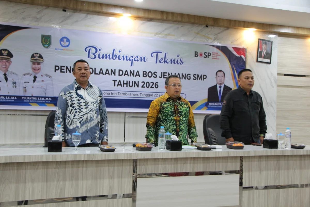 Demi Wujudkan Sekolah Taat Juknis, Disdik Inhil Gelar Bimtek Pengelolaan Dana BOS SMP 2026 