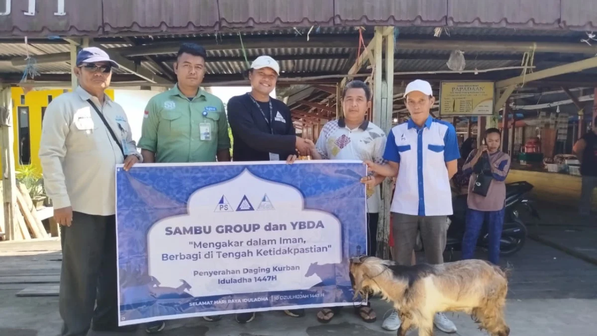 PT Pulau Sambu di Kuala Enok Salurkan Hewan Kurban di Sejumlah Desa dan Kelurahan